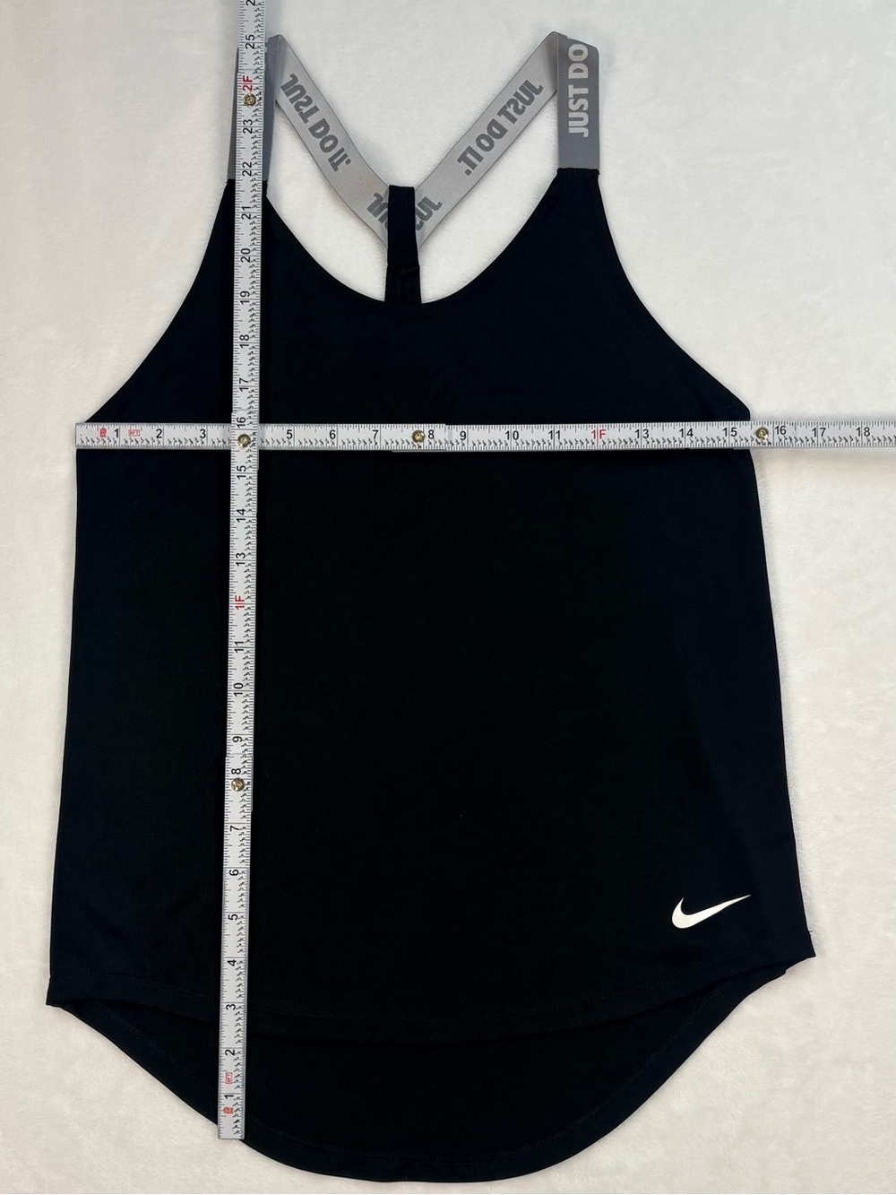 NIKE DRI-FIT Black Racerback Relaxed Fit Athletic Tank Top Women’s XS - Picture 7 of 7